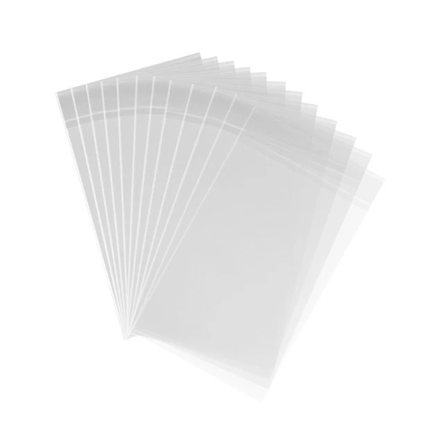 200ct Clear Plastic Bags 4x6-1.4 mils Thick Self Sealing OPP Cello Bags for B...