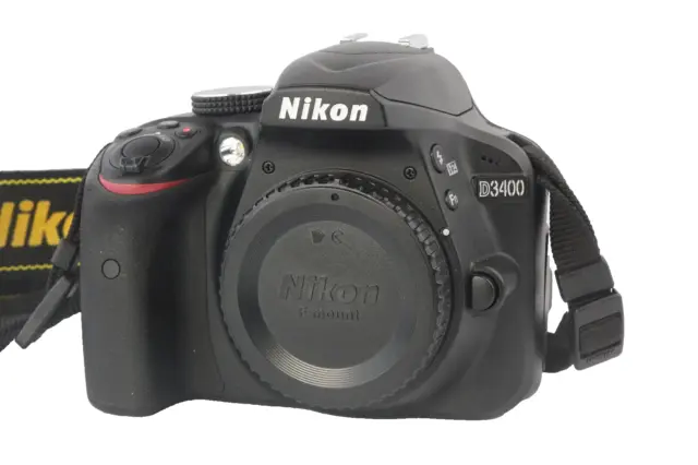 Nikon D3400 24.2MP SLR-Digitalkamera Gehäuse Body nur 991 Auslösungen "TOP"