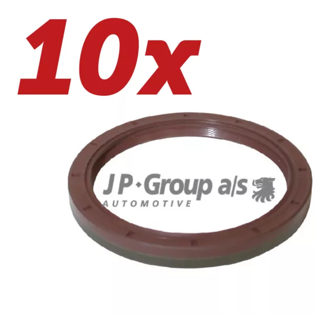 10x JP Group Wellendichtring, Kurbelwelle FÜR Opel, Saab