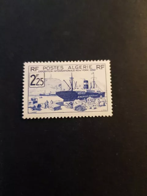 Briefmarke Frankreich Kolonie Algerien Schiffe N°157 Neu MH 1939