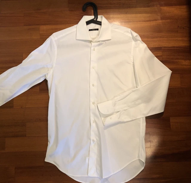 CAMICIA UOMO CERRI Lucca Bianca Tg 15 E 1/2 39 Classica Matrimonio