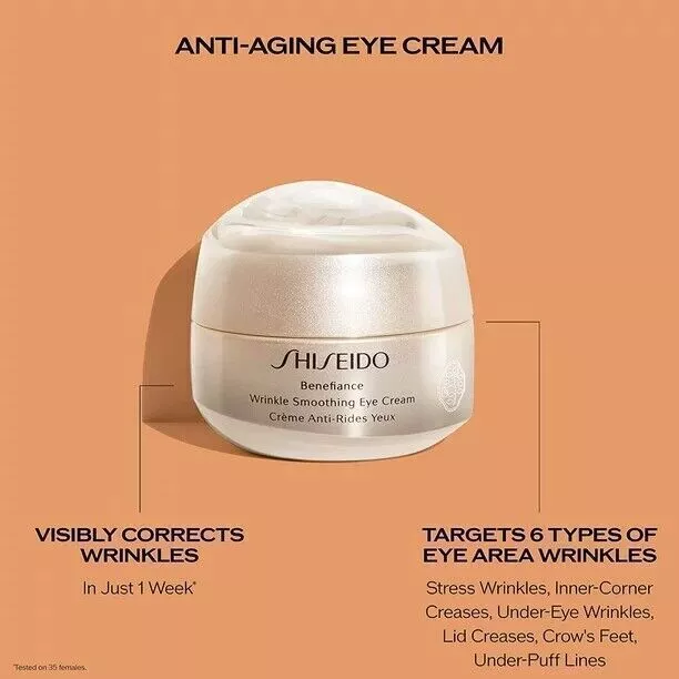 Neu Shiseido Benefiance Wrinkle Smoothing Eye Cream 15ml/0.51oz DE 2024 3