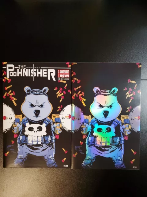 DO YOU POOH: THE POOHNISHER One Shot Variant TRADE / VIRGIN FOIL SET FAN EXPO NM