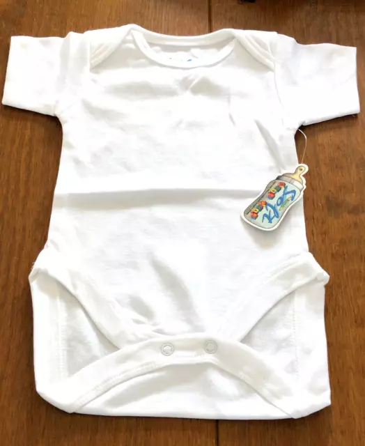 5 Short Slve Baby Allln1 Suit Subil Soft JOBLOT Vests Baby Grow 16-24 Mth White