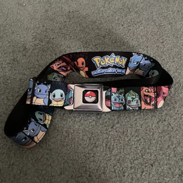 Pokemon Buckle-Down Belt, seatbelt style Gotta Catch ‘Em All Unisex Belt