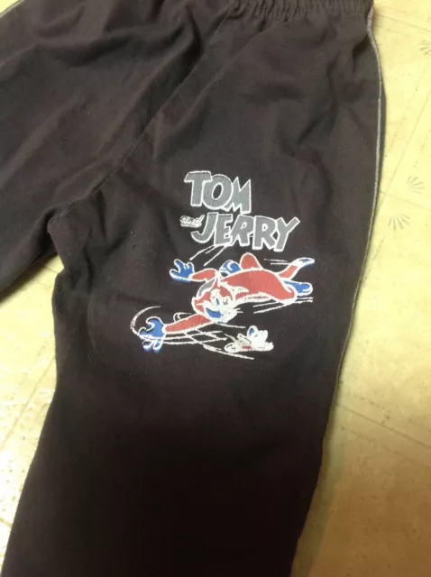 Vintage Tom and Jerry Cartoon WB Warner Bros Baby Boy Girl Logo Pants *RARE*