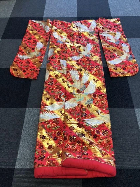 Uchikake Japanese Kimono Bride costume hiking Classic Embroidered