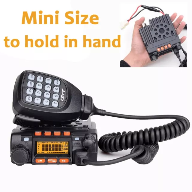 25W High power Mini Mobile Way Radio Long Range Vehicle Walkie Talkie