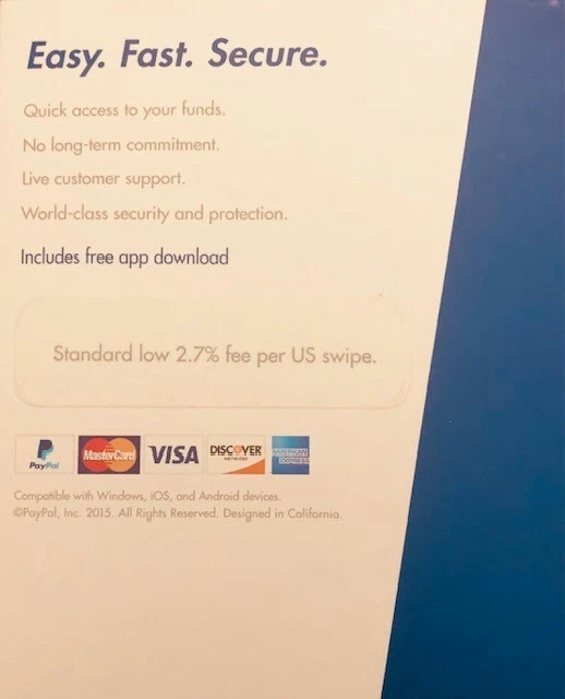 TWO PAYPAL MOBILE Credit Card Reader Swiper For Android Windows iOS 8