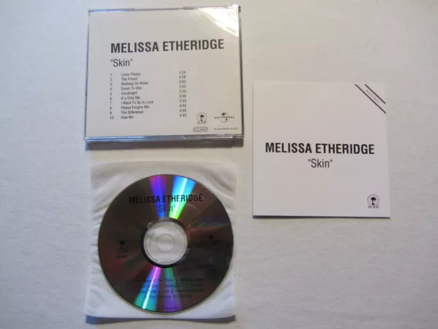 MELISSA ETHERIDGE Skin RARE GERMANY collectors acetate CD album