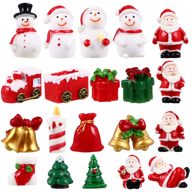 Nativity Decor Xmas Tree Figurines Christmas Micro Landscape Resin Ornament Mini