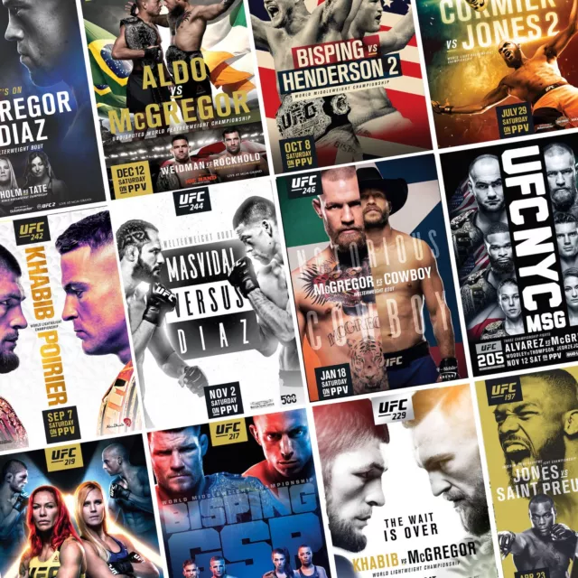 UFC Fight Posters | UFC 210-290 | UFC Print Poster Boxing MMA Conor McGregor 3