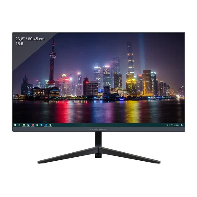 PC Bildschirm Gaming Monitor LC-Power 24 Zoll 75Hz 8ms HDMI VESA Full HD Black