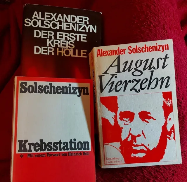 3 Bücher Alexander Solschenizyn, August Vierzehn, Krebsstation, Der erste Kreis