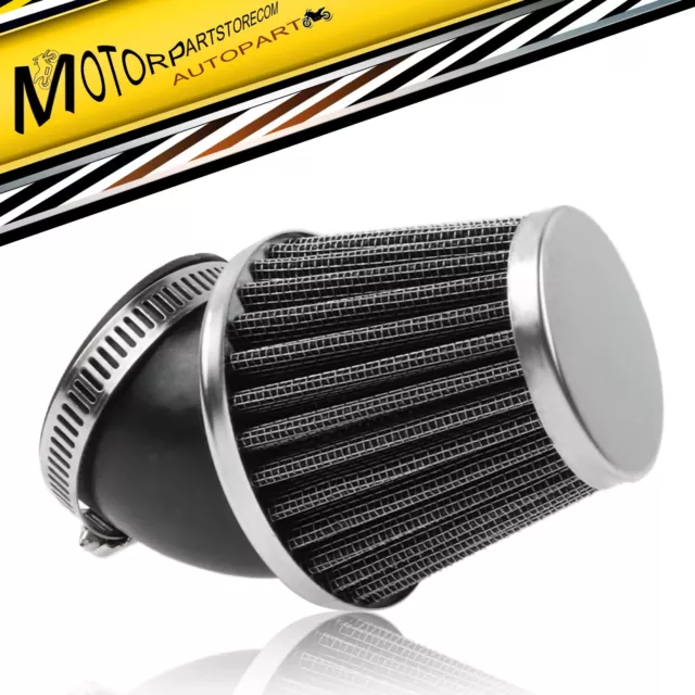 48mm Innendurchmesser 45 Grad Winkel Motorrad Luft Aufnahme Filter Reiniger