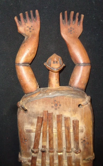 Art Africain  splendide  harpe Zande 32 cm Afrikanische Kunst