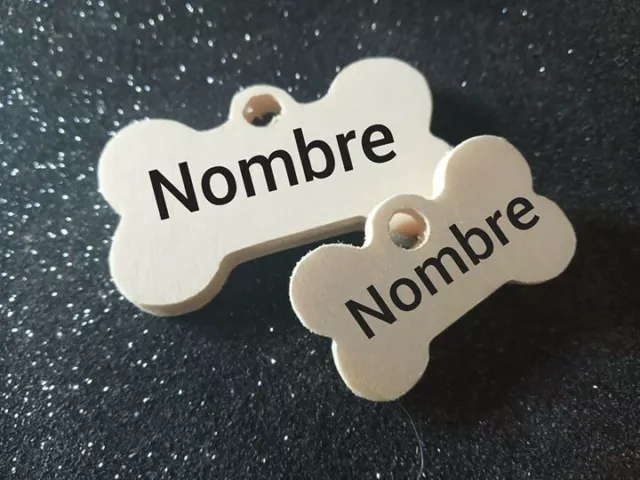 Placa chapa de identificación personalizada para collar perro gato mascota