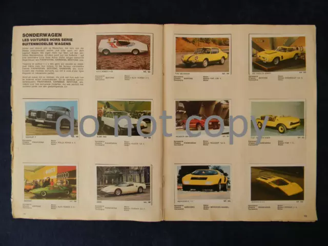 1970 no Panini adesivo no Lauda Carabo Dino BLMC spada Miura C111 cougar PARTE1