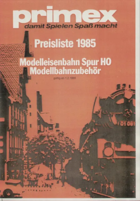 catalogo PRIMEX 1985 Preisliste Modelleisenbahn Zubehör Märklin COPY   D  aa