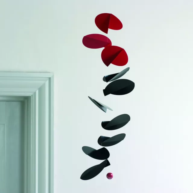 Flensted Turning Leaves Modern Hanging Mobile Decor Kinetic Sculpture Art Danish