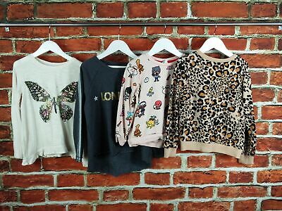Girls Bundle 5-6 Years Next H&M Leopard Butterfly Cartoon T-Shirt Sweaters 116Cm