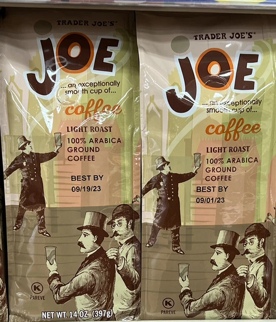 TRADER JOES JOE Coffee Light Roast 100 Arabica Ground Coffee 14 Oz/ 2