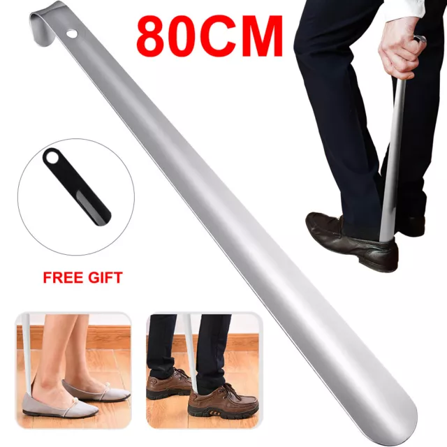 79cm Long Stainless Steel Shoe Horn Tool Metal Boot Wellie Remover Disability UK