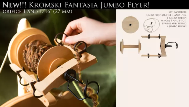 Jumbo Flyer KIT Kromski Magnetic Fantasia Wheels Finished FREE Shipping Walnut