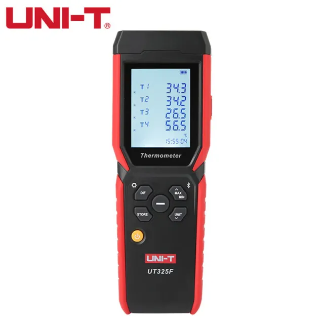 UNI-T UT325F Digital Thermometer 4 Channel Temperature Tester J/T/E/R/N/K Type✦