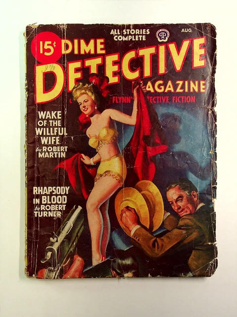Dime Detective Magazine Pulp Aug 1947 FR/GD 1.5