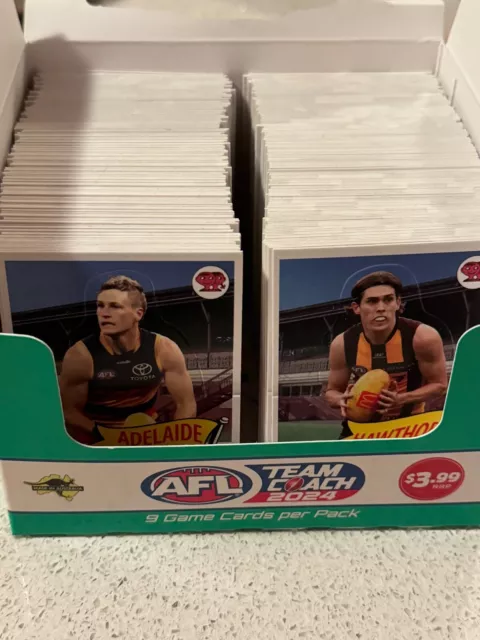 Complete set of 2024 AFL Teamcoach Scanlens Die-Cut Jigsaw Cards