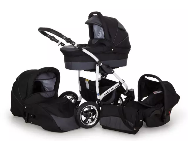 Lux4kids silla de coche para cochecito 3 en 1 todo en uno Larmax