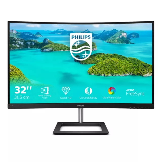 Philips E Line 325E1C/00 écran plat de PC 80 cm (31.5") 2560 x 1440 pixels Quad