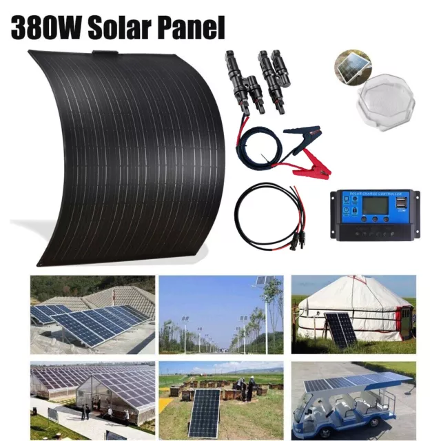 100W 300W 380W Flexible Solar Panel Mono Cells 12V Caravan Boat Battery Charging