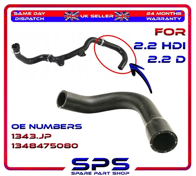 Replacement Turbo Intercooler Hose For Citroen Relay/Fiat Ducato/Peugeot Boxer 2.2 & 2.3 HDi (2006-2018)