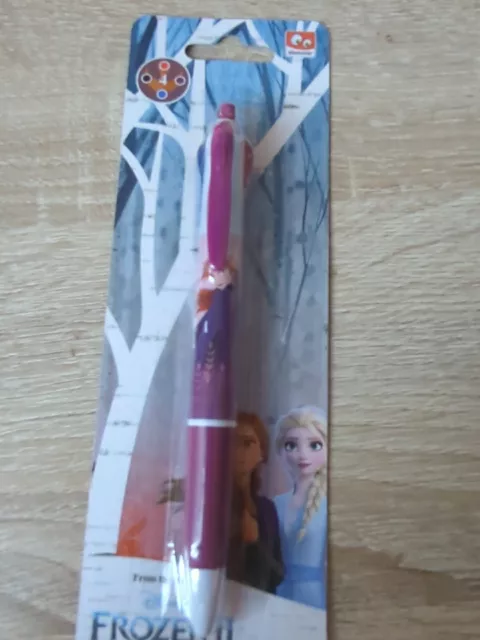 Disney Frozen 2 4 Farben Kugelschreiber Lila Rot Blau Schwarz Jugendschreibgerät