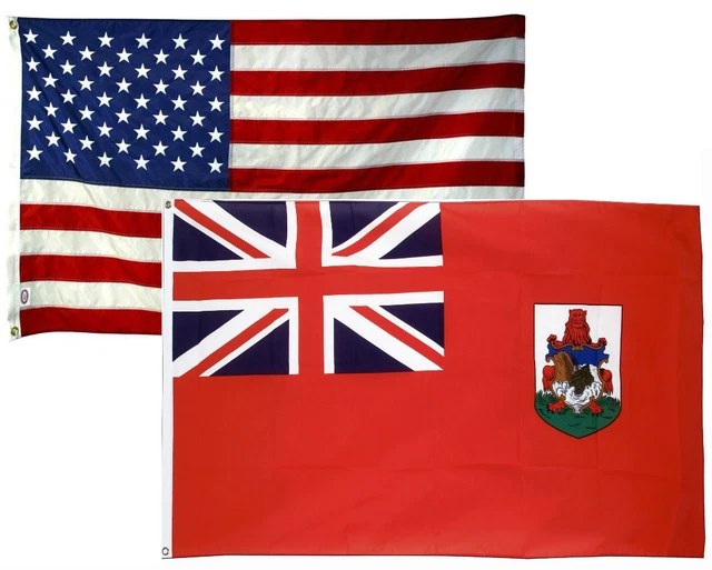 USA & Mexiko Flaggen-Banner 3x5 Fuß (ca. 90x150 Cm) – Großhandel, Mit Ösen, 100% Polyester