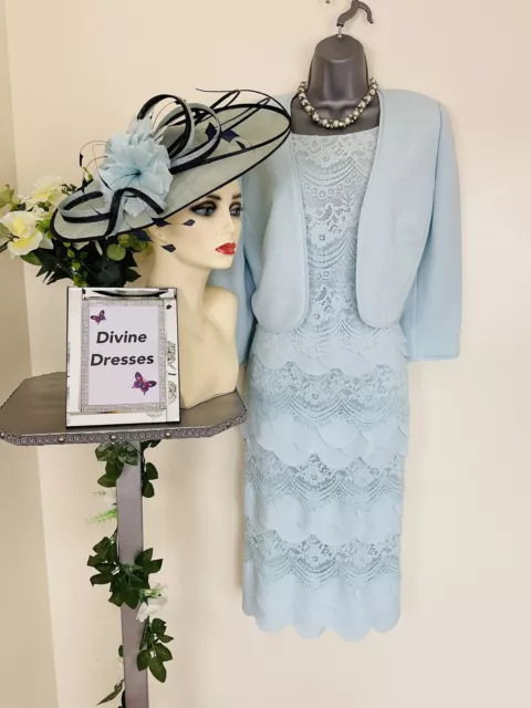Condici Size 16 Robin Egg Blue Mother of Bride or Groom Wedding Occasion Outfit