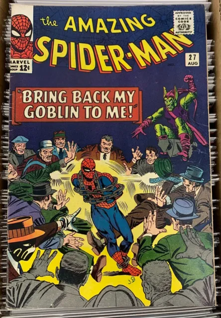 Amazing Spider-Man #27 - 1965 - Death Of Crime Master - Silver Age