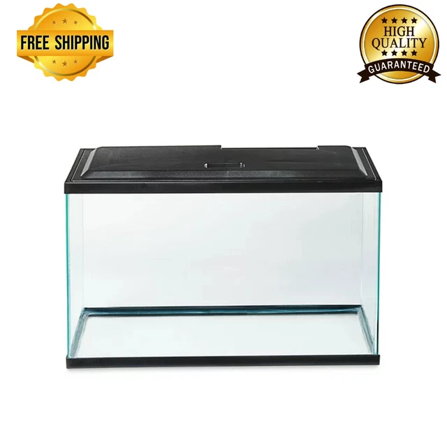 Aqua Culture Aquarium Starter Kit Fish Tank 10 Gal Water Tank + LED Light