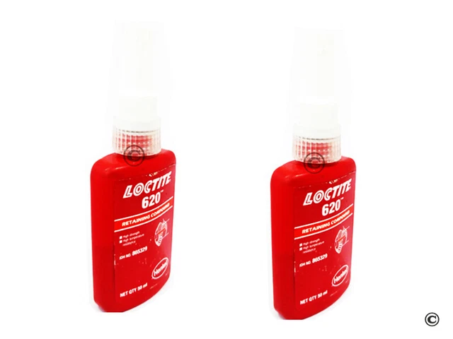 Spedizione 1 giorno 2 composti di contenimento Loctite 620, alta temperatura, verde 50 ml