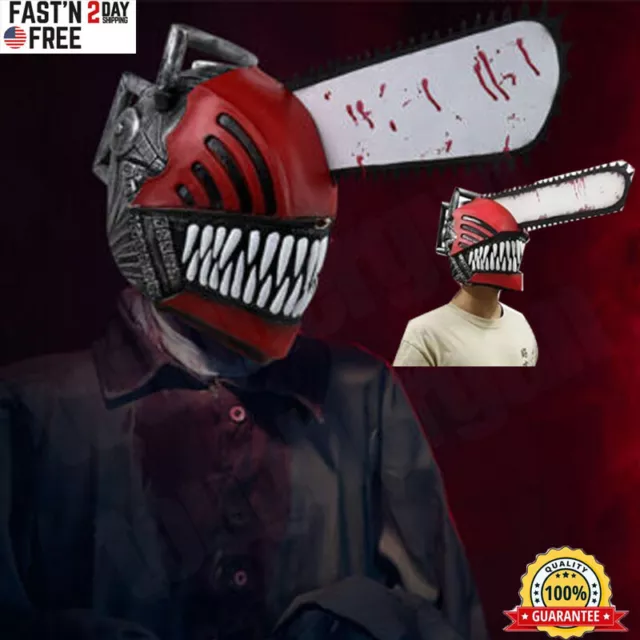 NEW SxE Chainsaw Man Cosplay Mask Costume Props Latex Made Limited from Japan