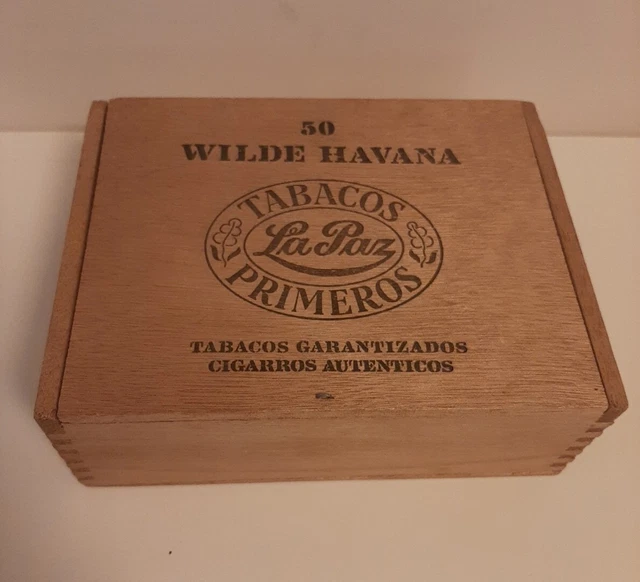 50 Wilde Havana La Paz Tabacos Primeros Wood Cigar Box