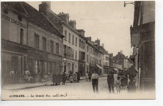 DORMANS - Marne - CPA 51 - the main street - shops