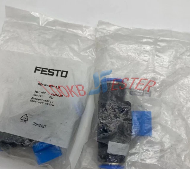 1PCS FESTO HE-3-QS-12 153478 globe valve New