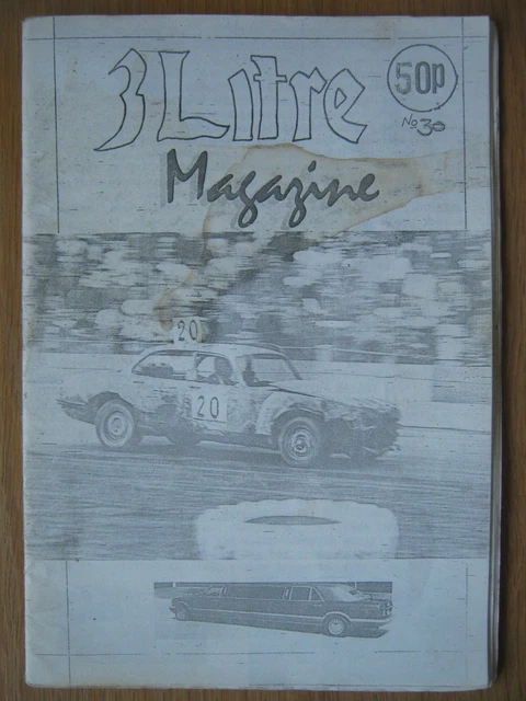 3 LITRE MAGAZINE issue 30 from 1988 Banger Racing Fanzine Bangers ...