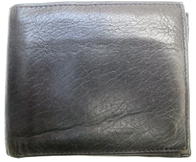 Porte-monnaie Clipsé Vintage MEXICO En Cuir - Couleur Prune - Occasion
