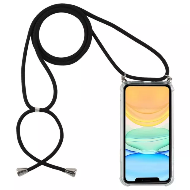 Hülle für Handy Schnur Schutz Band Case Bumper Tasche Schale Rope Kette Kordel