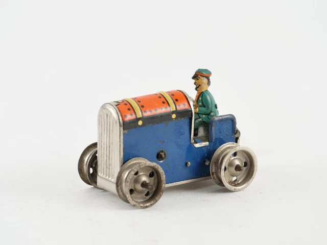 Tracteur à Chenilles La Hotte Saint Nicolas - Tôle Moteur à Clef 7 Cm - RARE