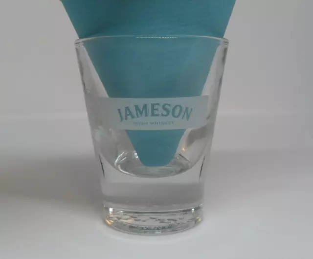 JJ&S Irish Whiskey JAMESON & SON LIMITED Shot Glass 1.5oz Heavy Embossed Base